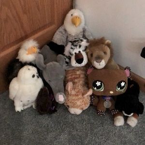 Stuffed animals (lot of 10)